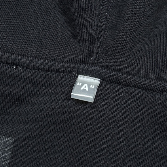 Off White Virgil Abloh SS 2020 Floral Black Heavyweight Terry Hoodie Mens XXS - Picture 7 of 14
